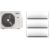 Korel Optimus Plus multi-split klíma szett, 7,9 kW K3OA-27HFN8 kültéri + 3db 2,6 kW KMA32-09FNX beltéri, csepptálca és karterfűtéssel