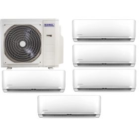   Korel Optimus Plus multi-split klíma szett, 12,3 kW K5OE-42HFN kültéri + 5db 2,6 kW beltéri, csepptálca és karterfűtéssel