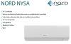 Nord Nysa AS25NYS1 2,7kW oldalfali split klíma, beépített WiFi, UV-C sterilizáló