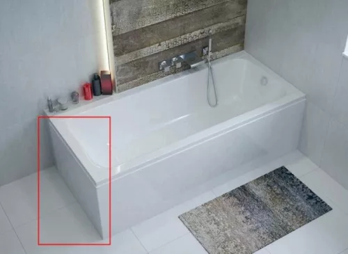 Egyenes kád oldallap 70