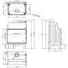 PanTech 68 B d150 kandallóbetét, 5-8kW