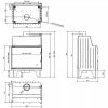 PanTech 68 B d150 kandallóbetét, 5-8kW