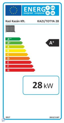 Totya S28, 28kW vegyestüzelésű kazán + auto. huzatszabályzóval, szigetelés nélkül