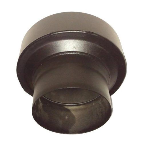 Acél füstcső szűkítő 180-160, vegyestüzelésű kazánhoz, vastagfalú (2mm), fekete