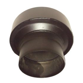   Acél füstcső szűkítő 200-160, vegyestüzelésű kazánhoz, vastagfalú (2mm), fekete