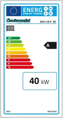 Centrometal EKO-CK P 40 melegvizes acéllemez vegyestüzelésű kazán 40 kW