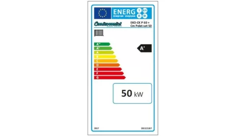 Centrometal EKO-CK P + Cm Pelet-set  50, pellet kazán, komplett 370 literes burkolatlan pellet tartállyal és nyomógombos CPREG vezérléssel 50kW