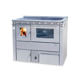   Senko C-35 (35 kW) tűzhely központi fűtéshez sütővel, inox (Sparhelt)