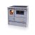 Senko SG-90 (7.5 kW) klasszikus tűzhely, inox (Sparhelt) J/B