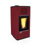 Senko P-12 Water+Air Modern, pellet tüzelésű kandalló központi fűtéshez 13 kW (PC2 bordó)