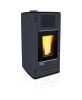Senko P-12 Water+Air Modern, pellet tüzelésű kandalló központi fűtéshez 13 kW (PC7 antracit szürke)