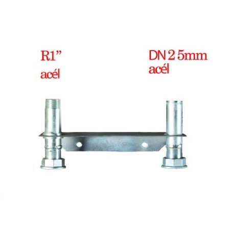 Borsfém Mérőhíd 1"-DN25mm, acél-acél csatlakozással