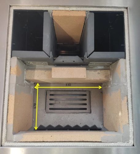 Senko SG-50 (7,2 kW) klasszikus tűzhely, inox (Sparhelt)