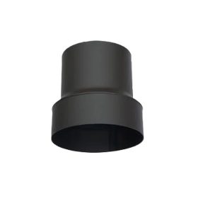   Acél füstcső bővítő 120-160mm, vegyestüzelésű kazánhoz, vastagfalú (2mm), fekete