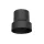 Acél füstcső bővítő 130-180mm, vegyestüzelésű kazánhoz, vastagfalú (2mm), fekete