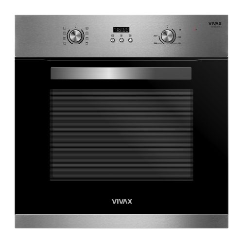 Vivax BO-658FXHTD X beépíthető elektromos sütő grill funkcióval, 65L, inox előlappal