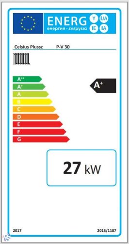 Celsius P-V30 NA vegyestüzelésű kazán nagyajtós (27kW)