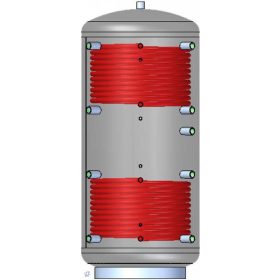   Cosmo CPUM2W500 / CPUSZIG2500 500 literes fűtési puffer tároló szigeteléssel 2 hőcserélővel
