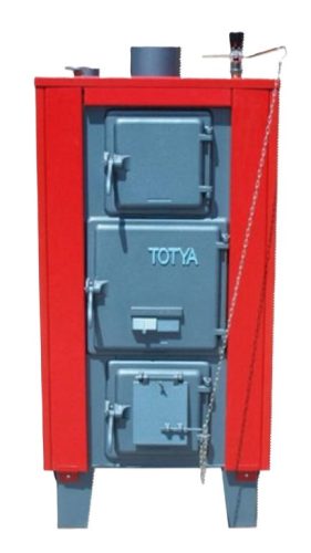 Totya VR 48 B 48kW vízrostélyos vegyestüzelésű kazán + auto. huzatszabályzóval, szigeteléssel