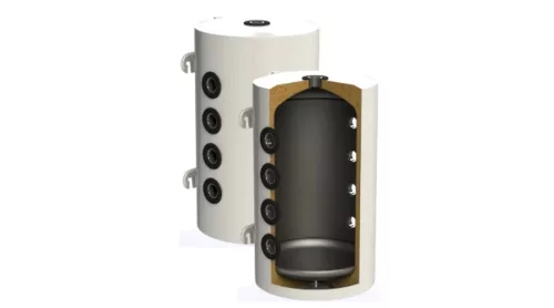 Sunsystem PSM 100 hűtési és fűtési puffer tartály szigeteléssel hőszivattyúhoz (100 liter)