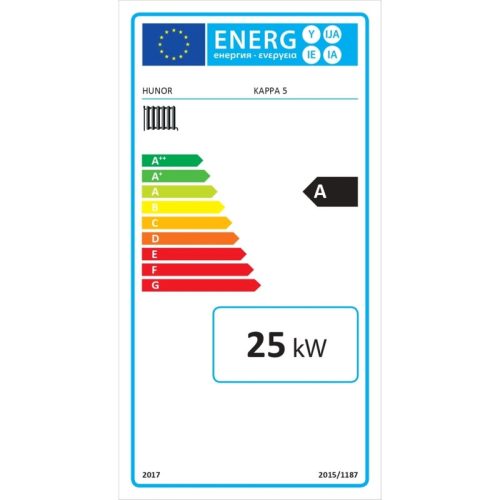 Hunor Kappa szilárdtüzelésű öntöttvas kazán, 6 tagos, 30kW (THER-KAZ-006)
