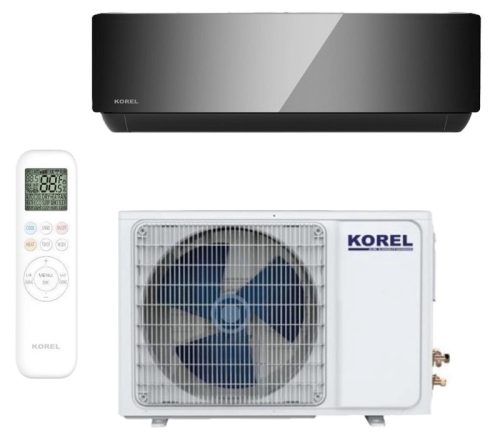 Korel Urban ART Plus KSAJP-12DCEG, Szürke tükrös split klíma oldalfali szett, 3,5 kW, WIFI, csepptálca fűtéssel, fűtésre optimalizált