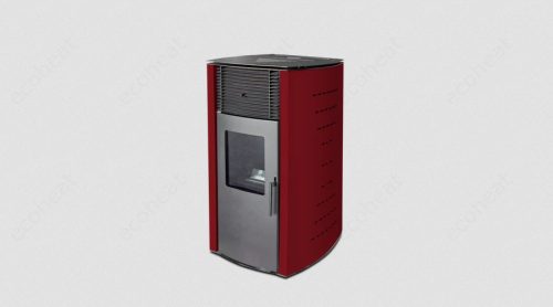 WENTOREX Milano PS-D 10 meleg levegős pellet kályha (10 kW / bordó)