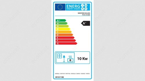 WENTOREX Milano PS-D 10 meleg levegős pellet kályha (10 kW / bordó)