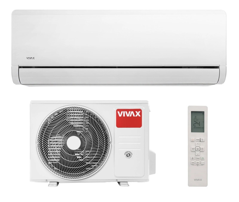 Vivax H+ Design Fehér 3,5kW ACP-12CH35AEHI+ oldalfali split klíma, fűtésre optimalizált,  A+++, -25°C-ig fűtés