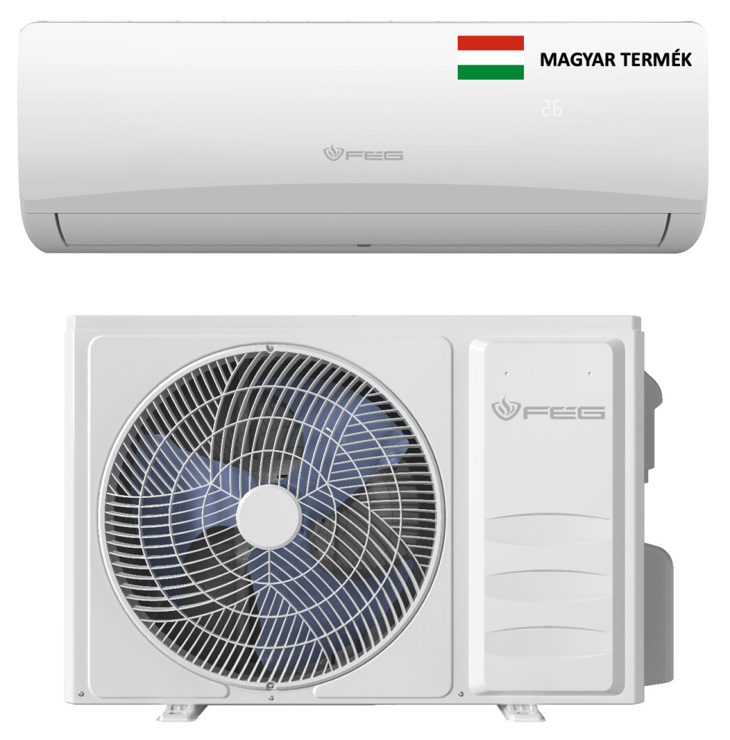 FÉG split klíma 2,5 kW, WIFI, csepptálca fűtés (FEGACPP9)