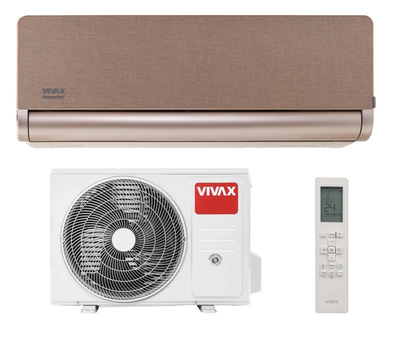 Vivax H+ Design Arany 5kW ACP-18CH50AEHI+ oldalfali split klíma, fűtésre optimalizált,  A++, -25°C-ig fűtés