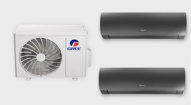 Gree multi klíma szett 7,1kW (GWHD24NK6OO) kültéri egység + 2db 3,5kW Dark Pro beltéri egység