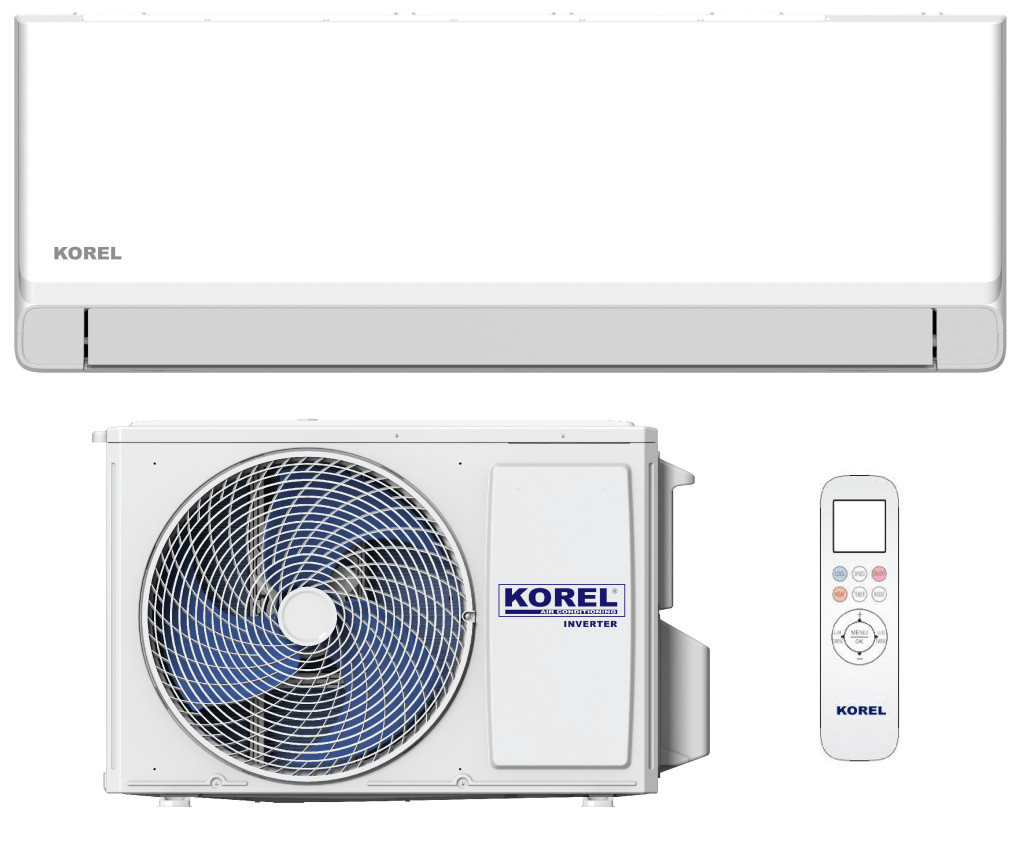 Korel Zenit KSAZ-12DCEG oldalfali mono split klíma 3,5kW, fűtésre optimalizált -35°C-ig